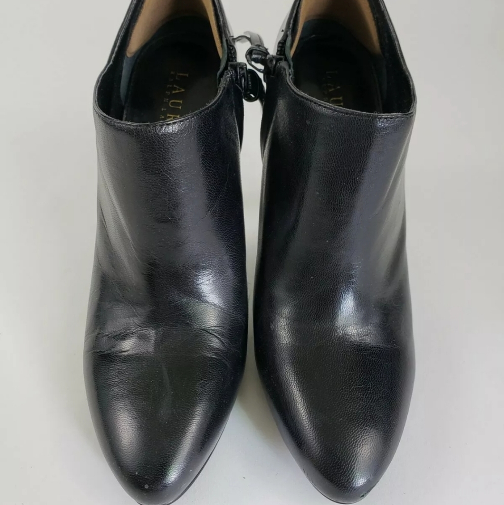 Ralph Lauren Janae Black Kidskin - Size 6